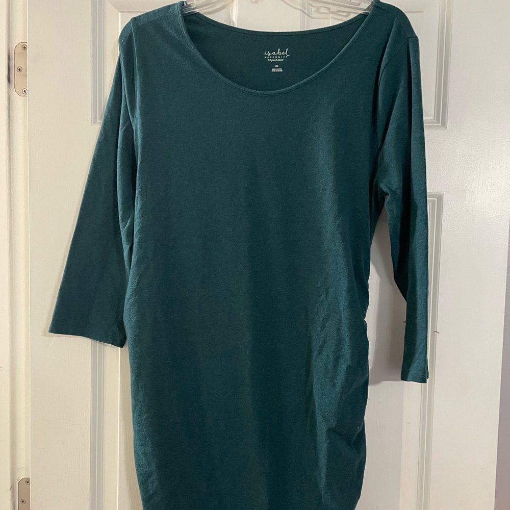 Turquoise maternity dress